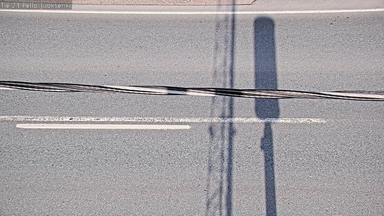 Weather Camera Image Road 21 Pello Juoksenki, Pello, Lappi