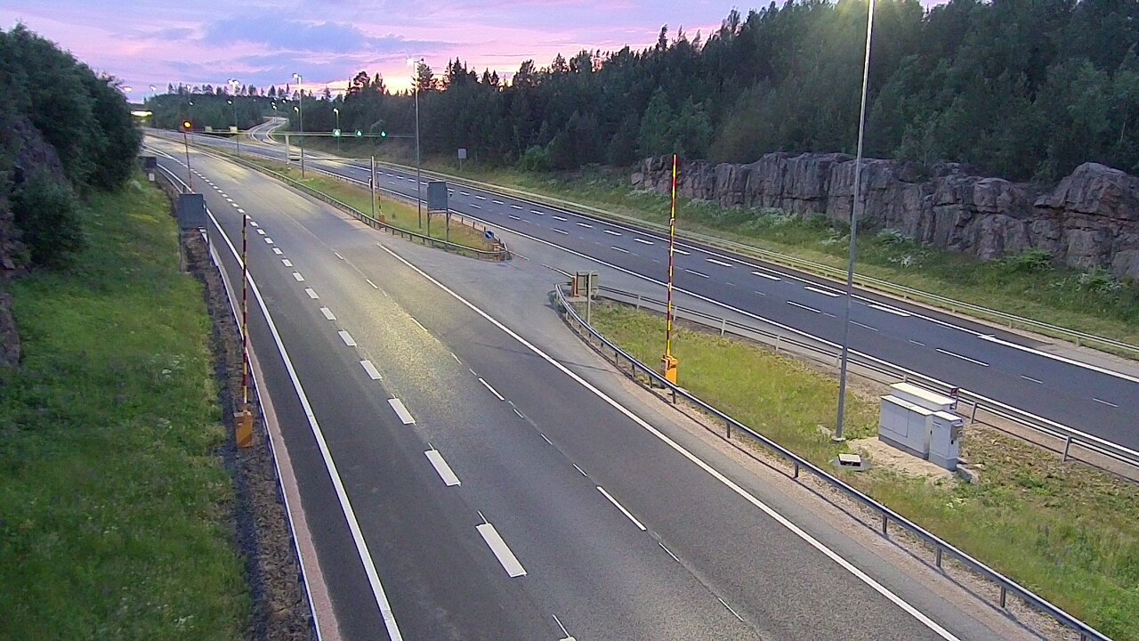 Kelikamerat Kuva Tie 1 Lohja, Tervakorpi, puomi länsi, Lohja, Uusimaa
