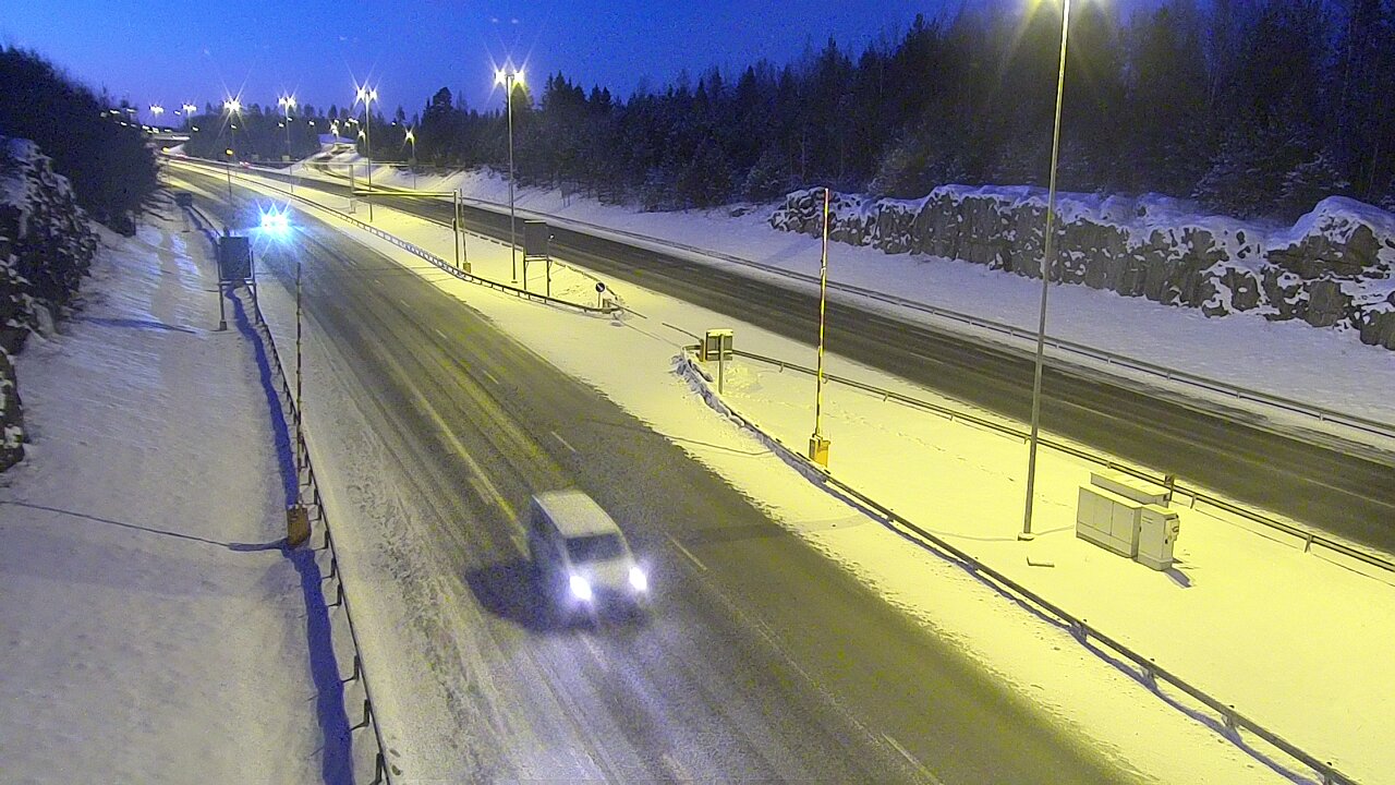 Kelikamerat Kuva Tie 1 Lohja, Tervakorpi, puomi länsi, Lohja, Uusimaa