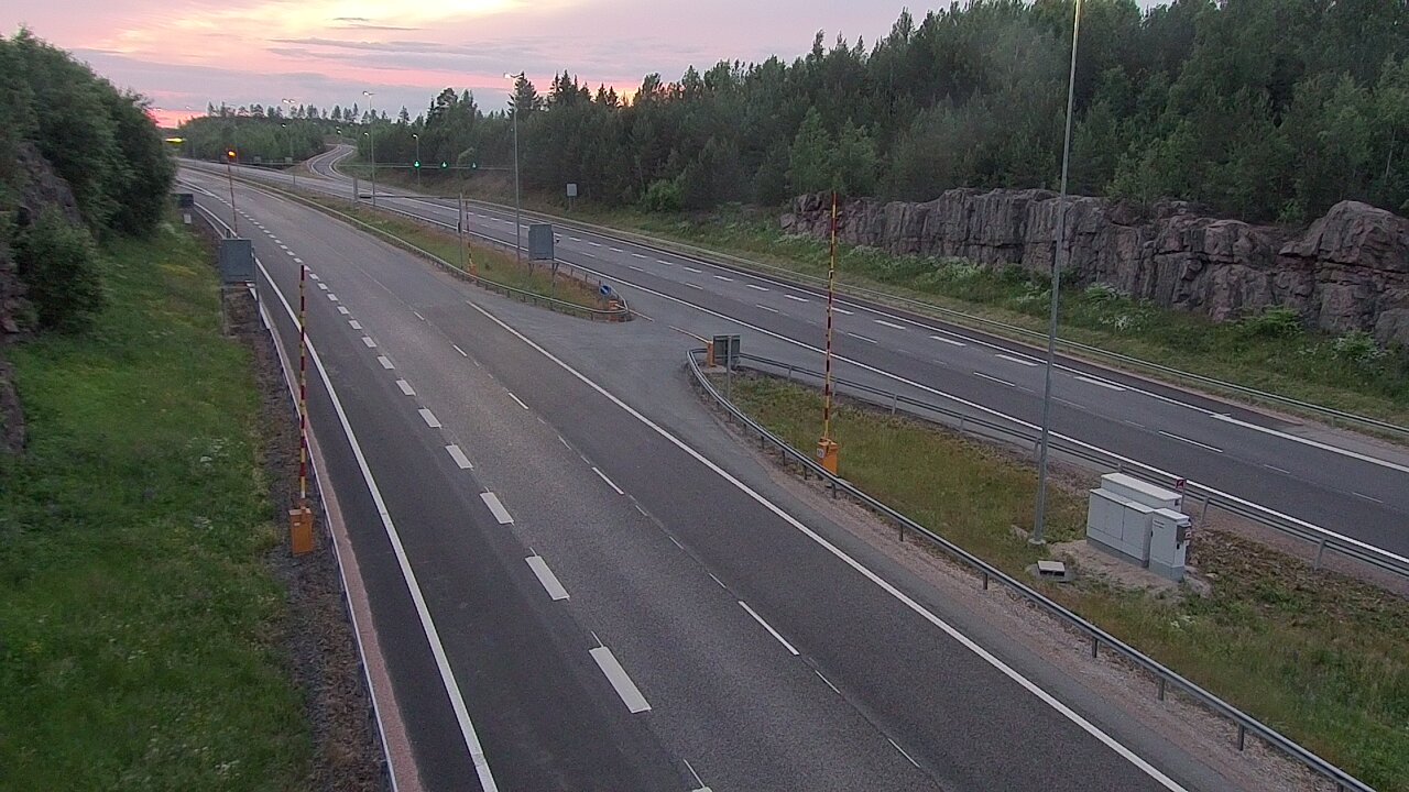 Kelikamerat Kuva Tie 1 Lohja, Tervakorpi, puomi länsi, Lohja, Uusimaa