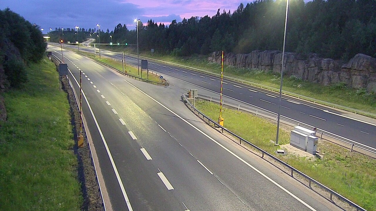 Kelikamerat Kuva Tie 1 Lohja, Tervakorpi, puomi länsi, Lohja, Uusimaa