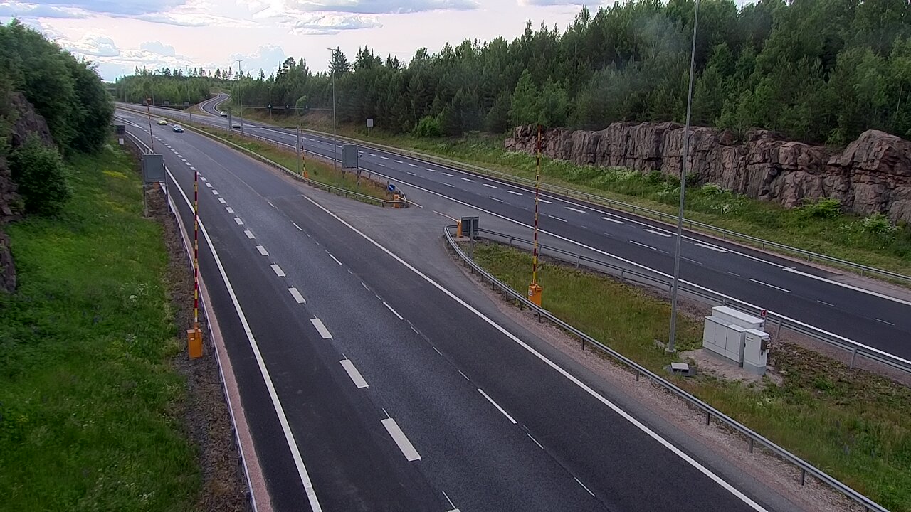 Kelikamerat Kuva Tie 1 Lohja, Tervakorpi, puomi länsi, Lohja, Uusimaa