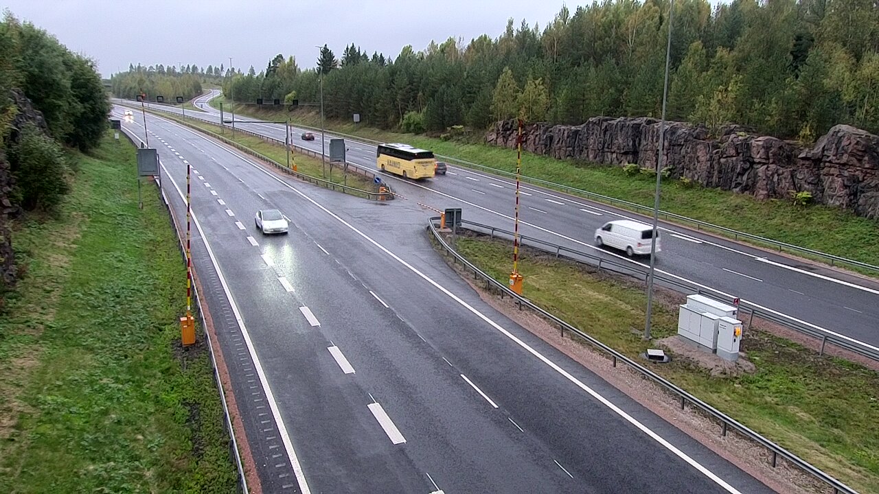 Kelikamerat Kuva Tie 1 Lohja, Tervakorpi, puomi länsi, Lohja, Uusimaa