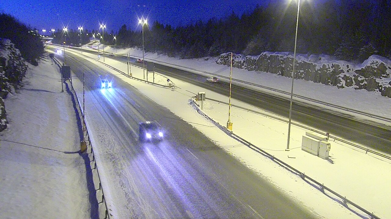 Kelikamerat Kuva Tie 1 Lohja, Tervakorpi, puomi länsi, Lohja, Uusimaa