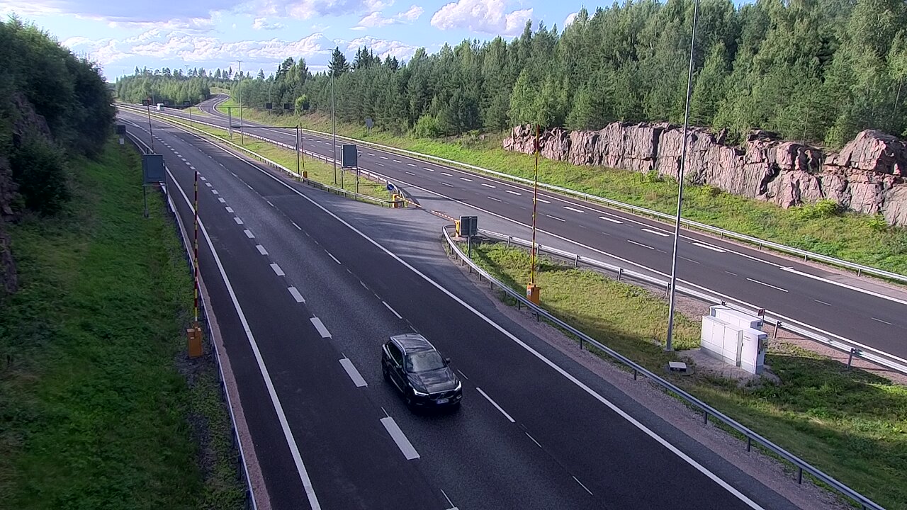 Kelikamerat Kuva Tie 1 Lohja, Tervakorpi, puomi länsi, Lohja, Uusimaa