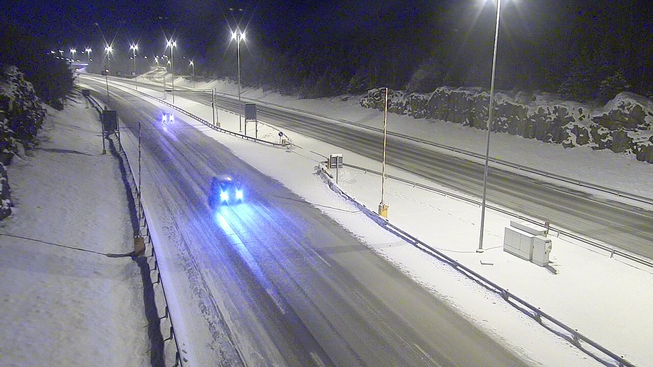 Kelikamerat Kuva Tie 1 Lohja, Tervakorpi, puomi länsi, Lohja, Uusimaa