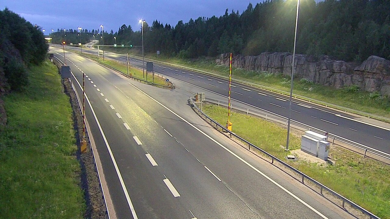Kelikamerat Kuva Tie 1 Lohja, Tervakorpi, puomi länsi, Lohja, Uusimaa