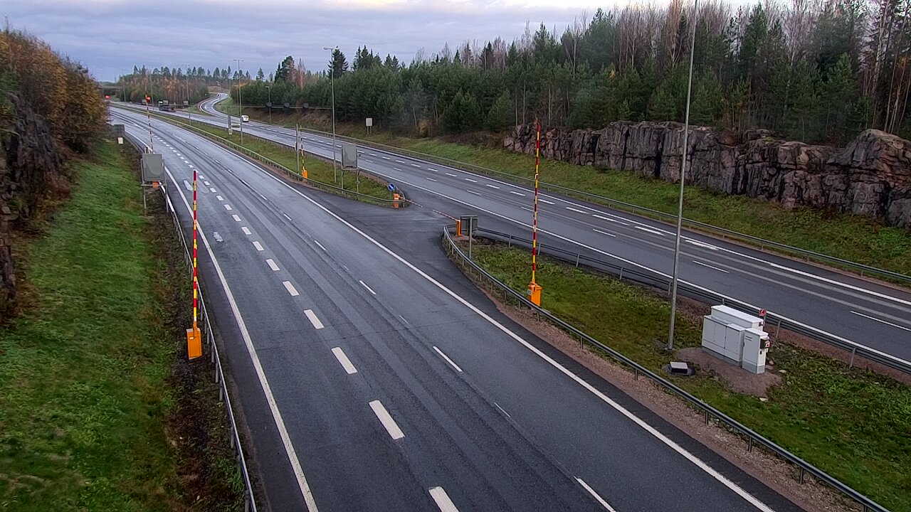 Kelikamerat Kuva Tie 1 Lohja, Tervakorpi, puomi länsi, Lohja, Uusimaa