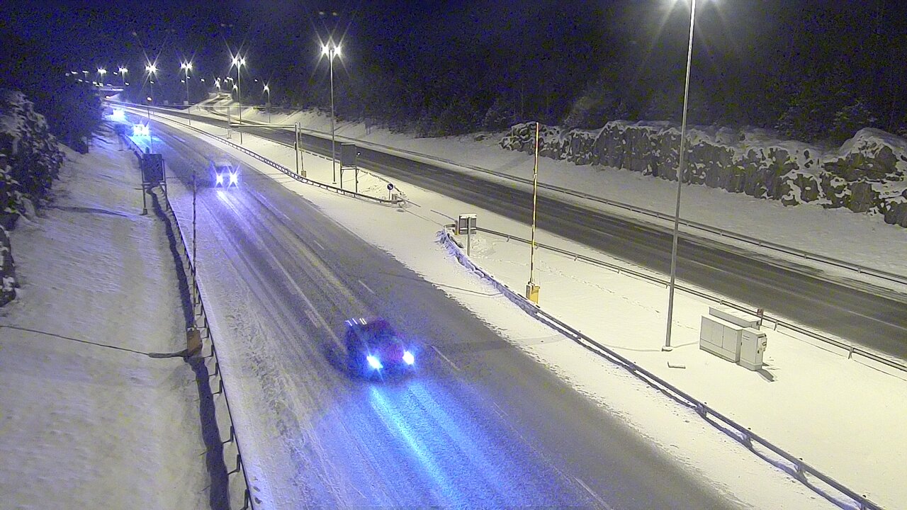 Kelikamerat Kuva Tie 1 Lohja, Tervakorpi, puomi länsi, Lohja, Uusimaa