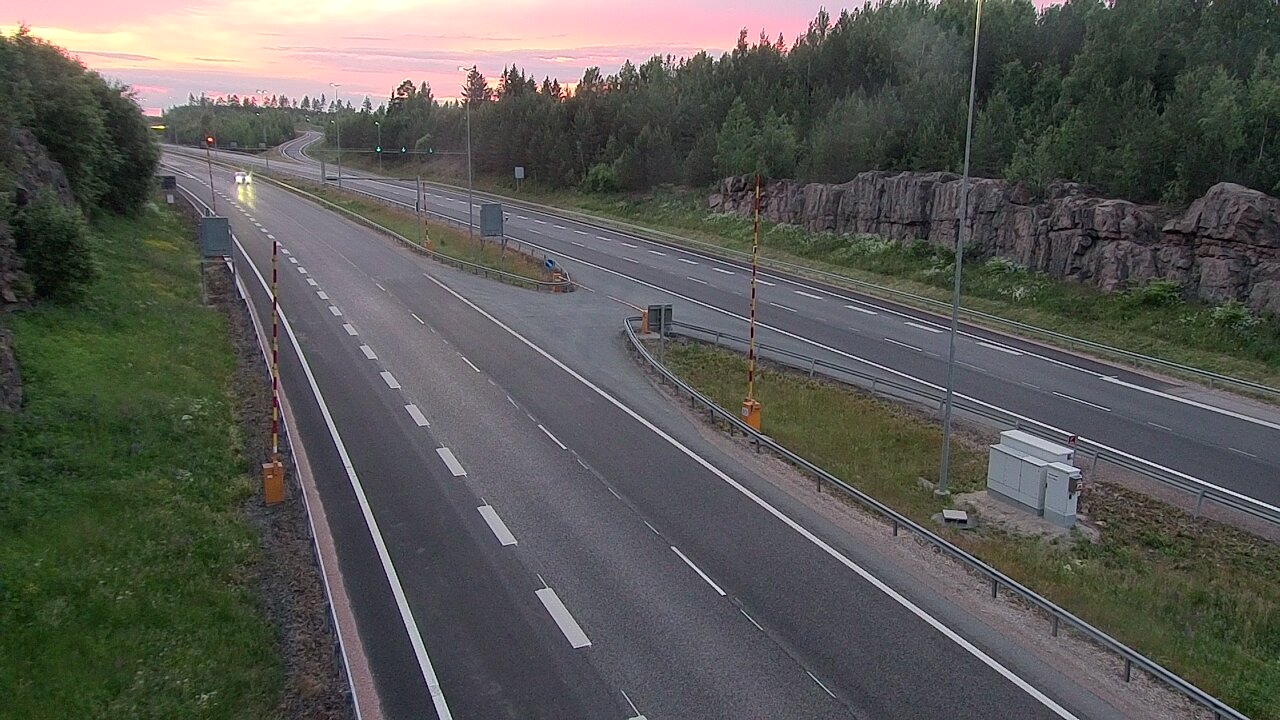 Kelikamerat Kuva Tie 1 Lohja, Tervakorpi, puomi länsi, Lohja, Uusimaa
