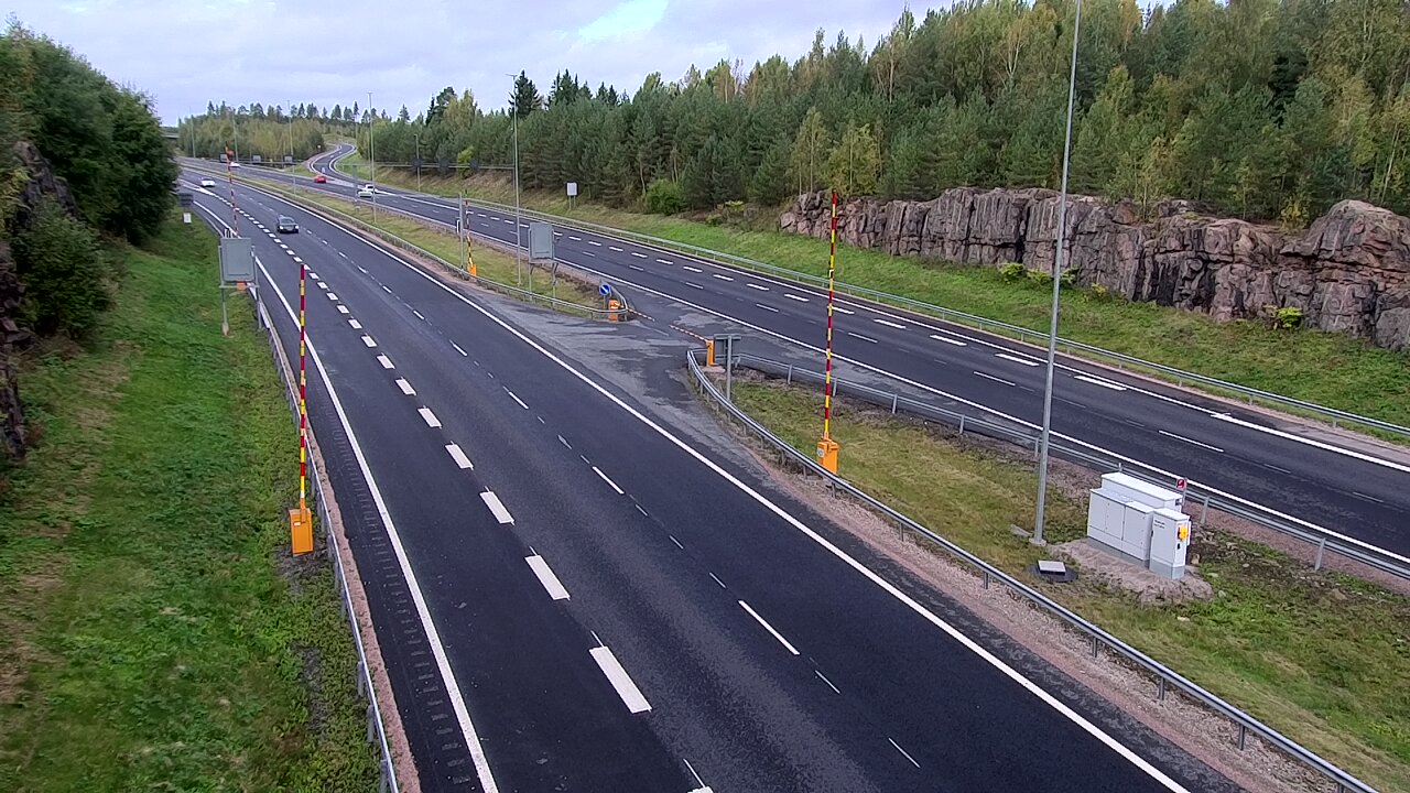 Kelikamerat Kuva Tie 1 Lohja, Tervakorpi, puomi länsi, Lohja, Uusimaa