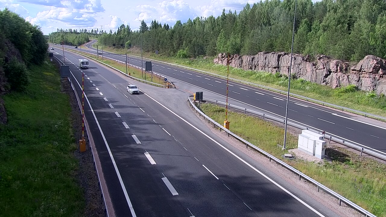 Kelikamerat Kuva Tie 1 Lohja, Tervakorpi, puomi länsi, Lohja, Uusimaa
