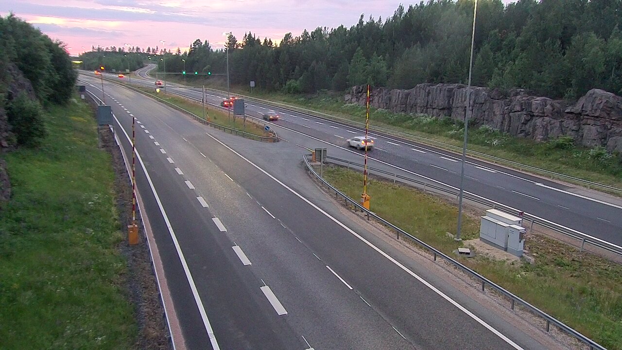 Kelikamerat Kuva Tie 1 Lohja, Tervakorpi, puomi länsi, Lohja, Uusimaa