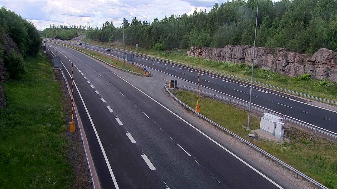 Kelikamerat Kuva Tie 1 Lohja, Tervakorpi, puomi länsi, Lohja, Uusimaa