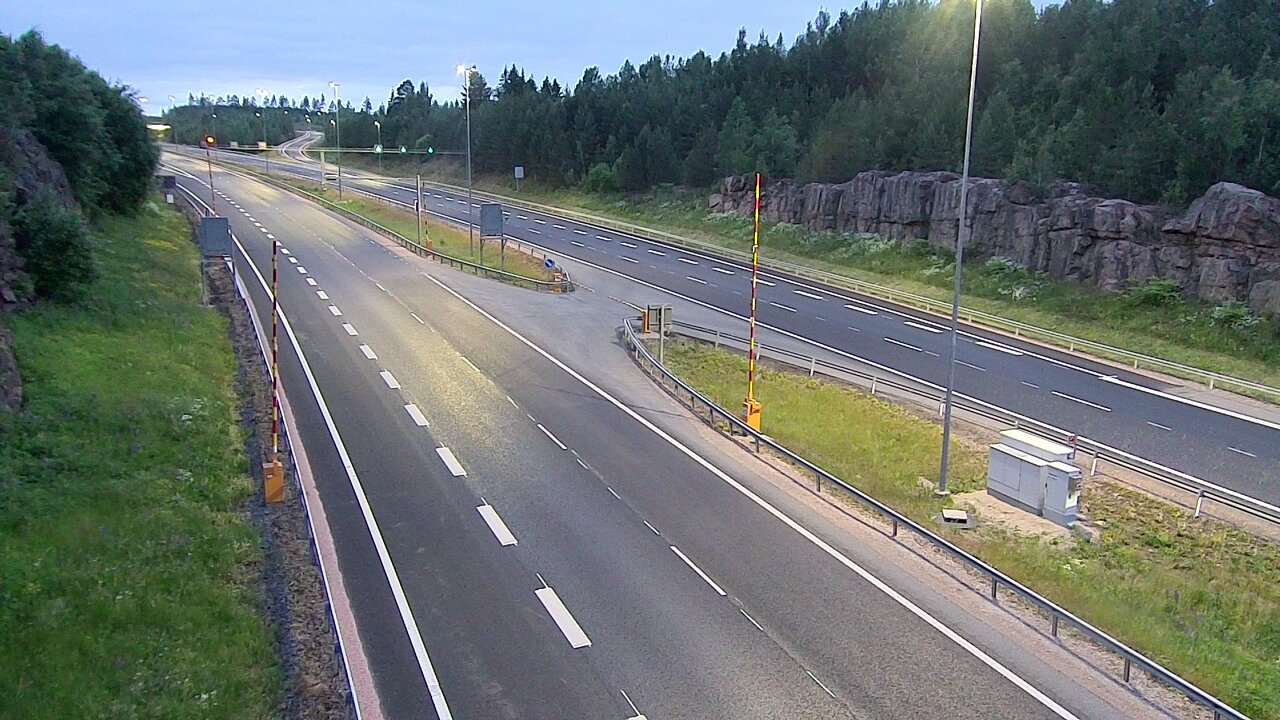 Kelikamerat Kuva Tie 1 Lohja, Tervakorpi, puomi länsi, Lohja, Uusimaa