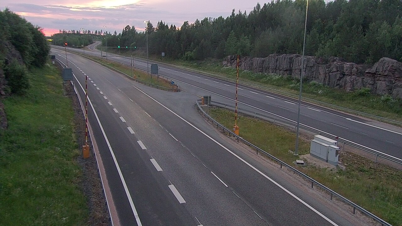 Kelikamerat Kuva Tie 1 Lohja, Tervakorpi, puomi länsi, Lohja, Uusimaa