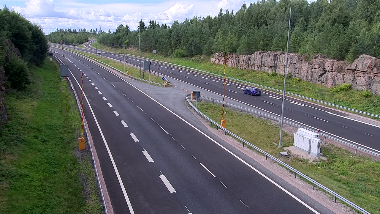Kelikamerat Kuva Tie 1 Lohja, Tervakorpi, puomi länsi, Lohja, Uusimaa