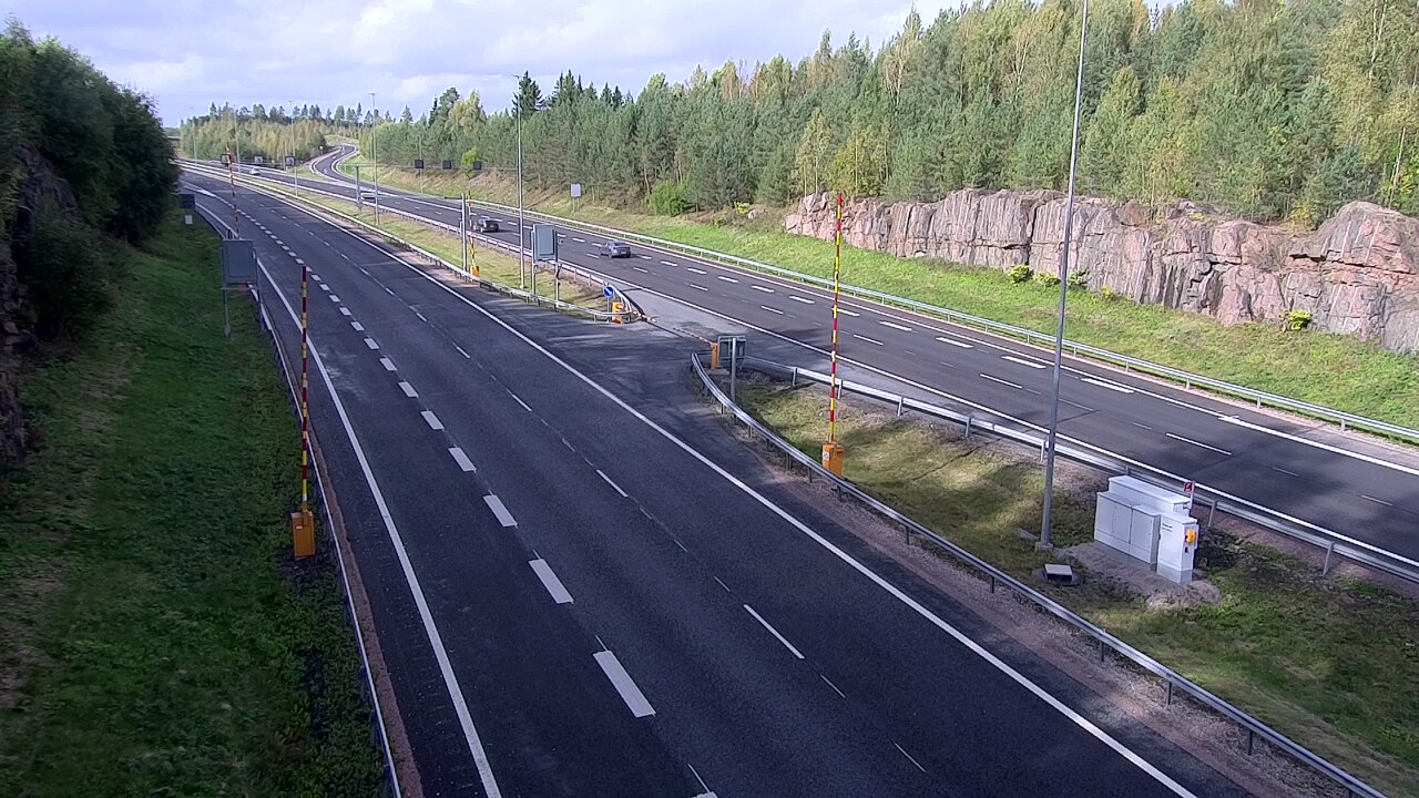 Kelikamerat Kuva Tie 1 Lohja, Tervakorpi, puomi länsi, Lohja, Uusimaa