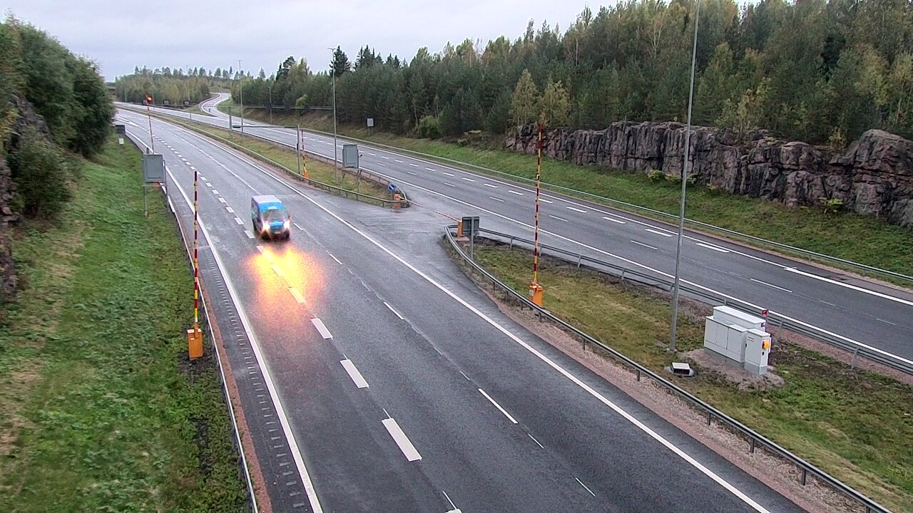 Kelikamerat Kuva Tie 1 Lohja, Tervakorpi, puomi länsi, Lohja, Uusimaa