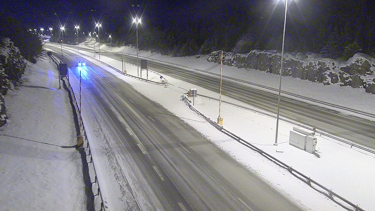 Kelikamerat Kuva Tie 1 Lohja, Tervakorpi, puomi länsi, Lohja, Uusimaa