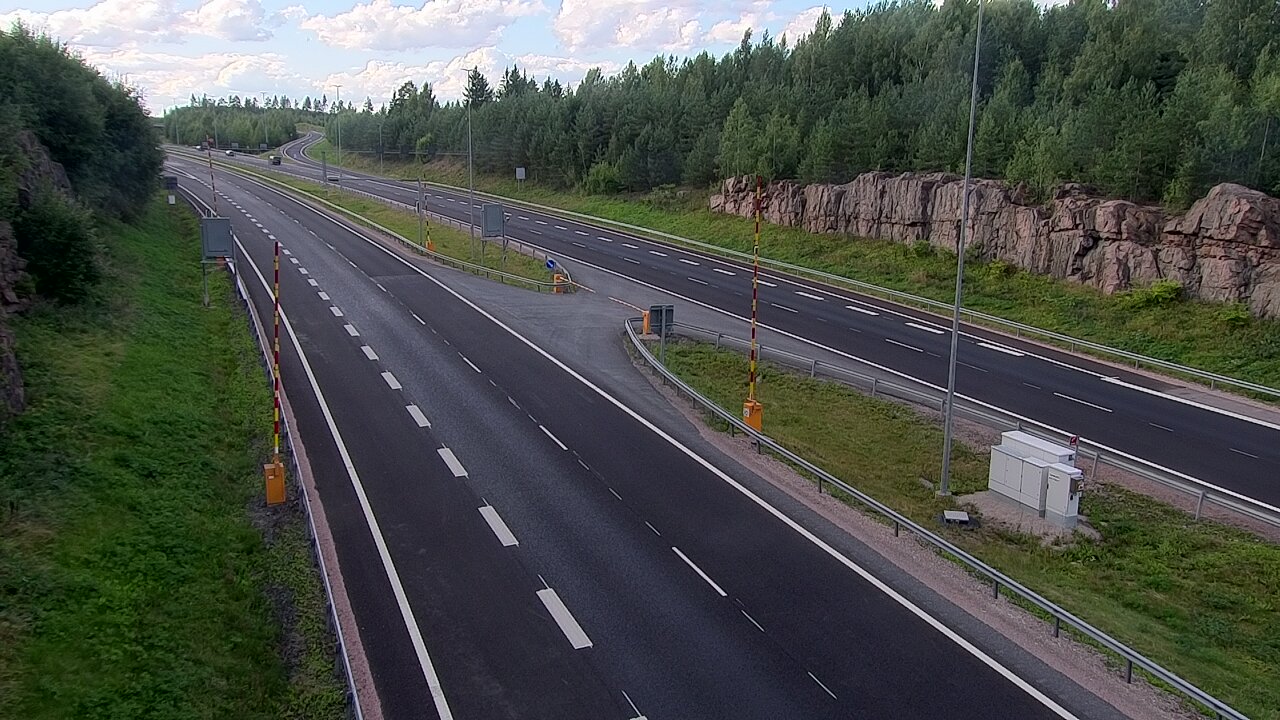 Kelikamerat Kuva Tie 1 Lohja, Tervakorpi, puomi länsi, Lohja, Uusimaa