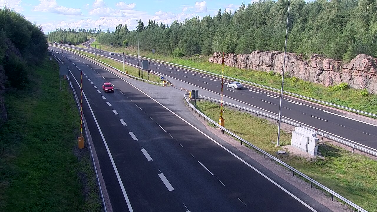 Kelikamerat Kuva Tie 1 Lohja, Tervakorpi, puomi länsi, Lohja, Uusimaa