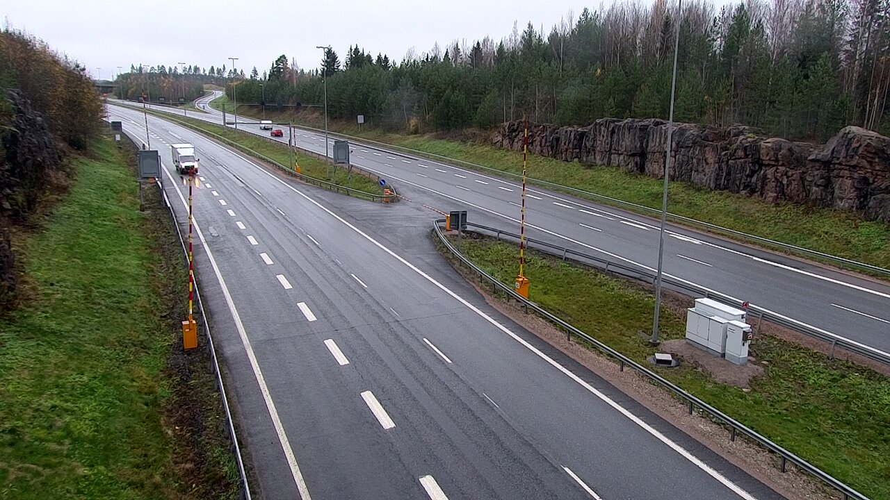 Kelikamerat Kuva Tie 1 Lohja, Tervakorpi, puomi länsi, Lohja, Uusimaa