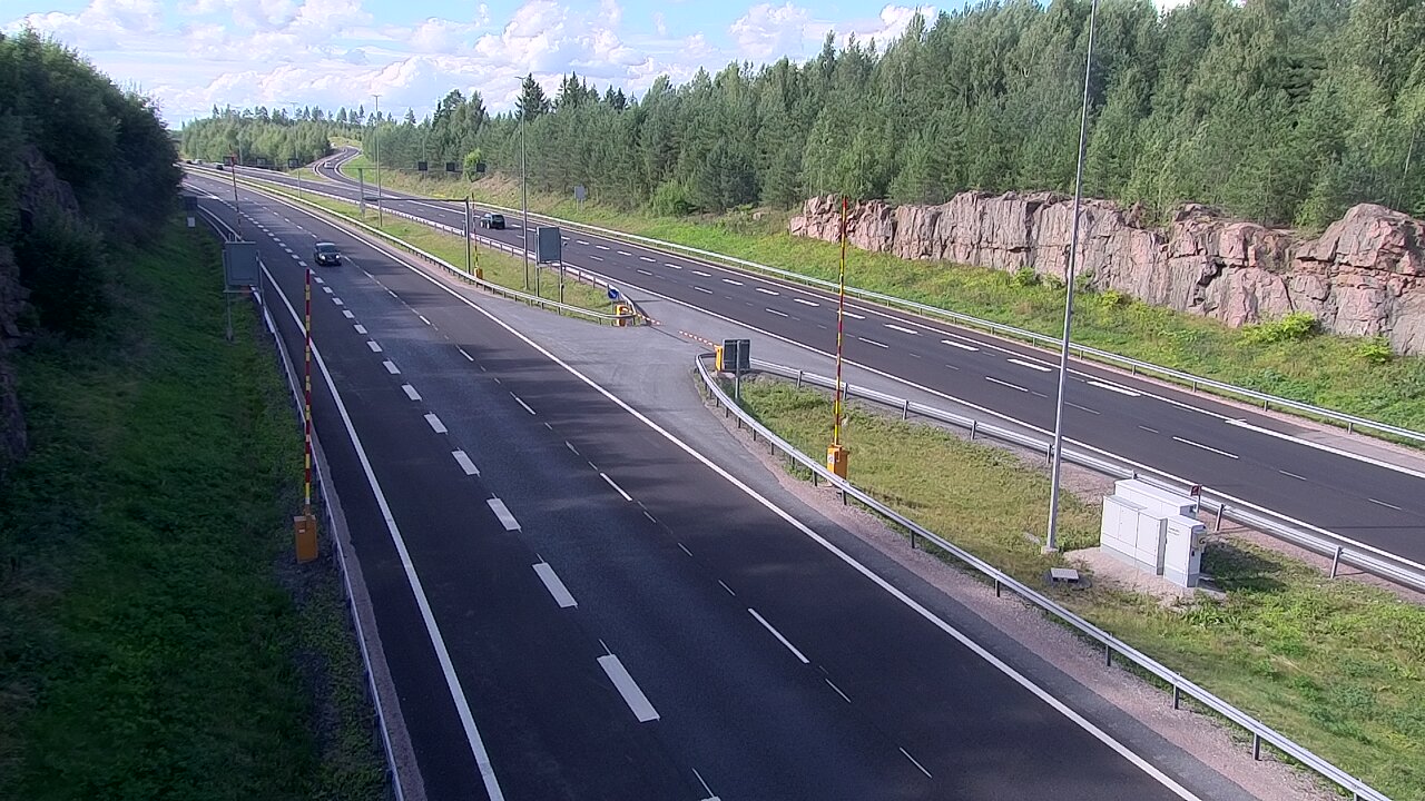 Kelikamerat Kuva Tie 1 Lohja, Tervakorpi, puomi länsi, Lohja, Uusimaa