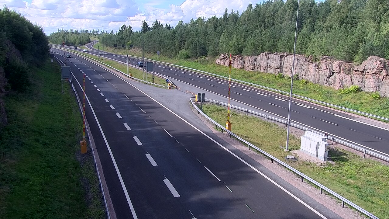 Kelikamerat Kuva Tie 1 Lohja, Tervakorpi, puomi länsi, Lohja, Uusimaa