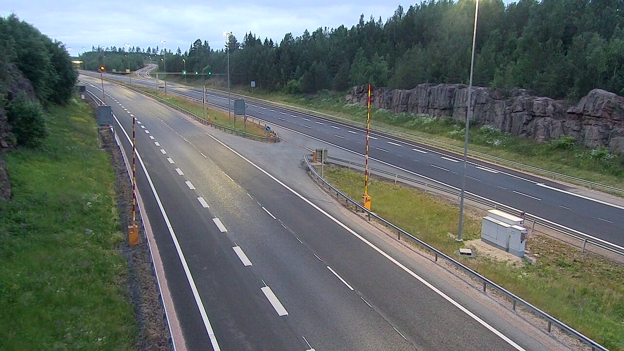 Kelikamerat Kuva Tie 1 Lohja, Tervakorpi, puomi länsi, Lohja, Uusimaa