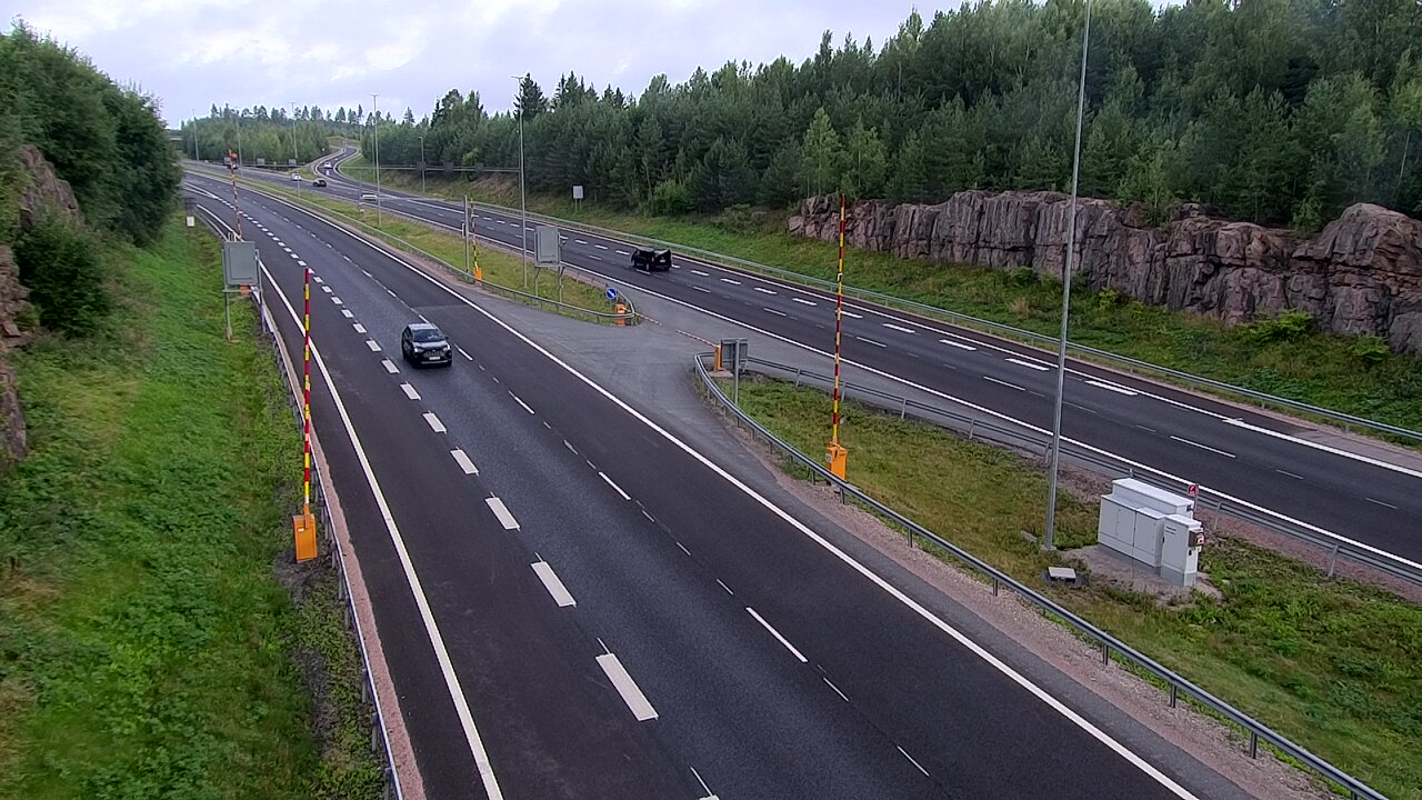 Kelikamerat Kuva Tie 1 Lohja, Tervakorpi, puomi länsi, Lohja, Uusimaa