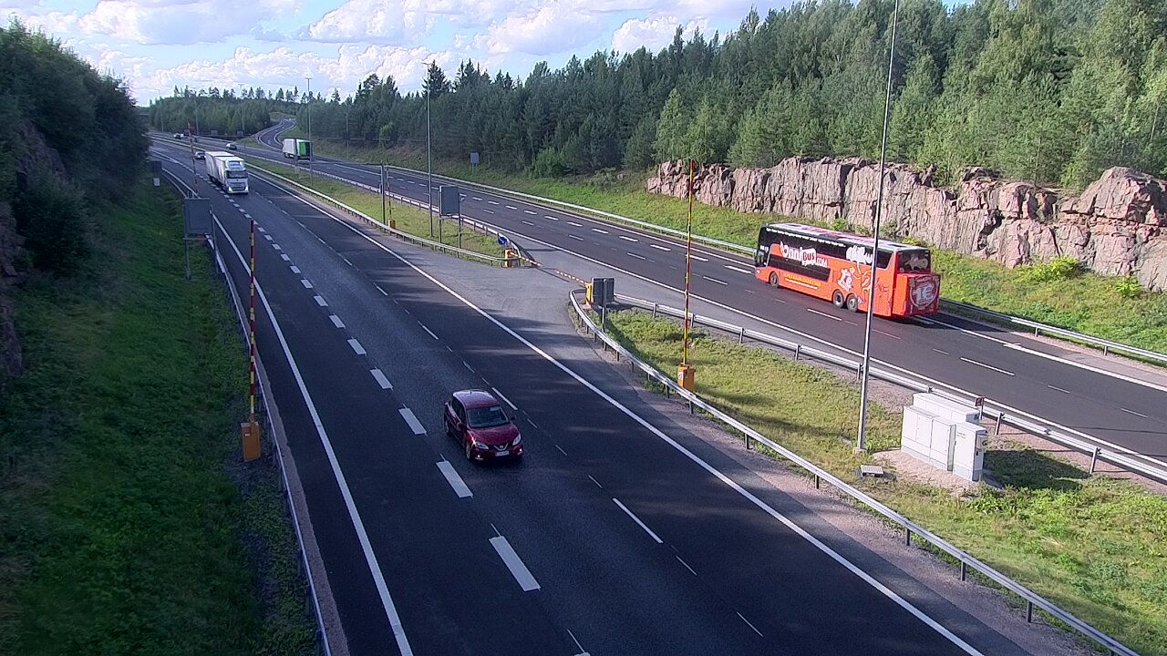 Kelikamerat Kuva Tie 1 Lohja, Tervakorpi, puomi länsi, Lohja, Uusimaa