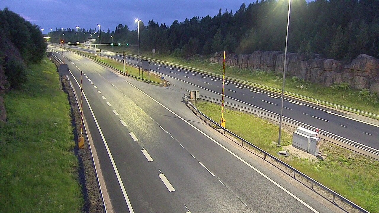 Kelikamerat Kuva Tie 1 Lohja, Tervakorpi, puomi länsi, Lohja, Uusimaa