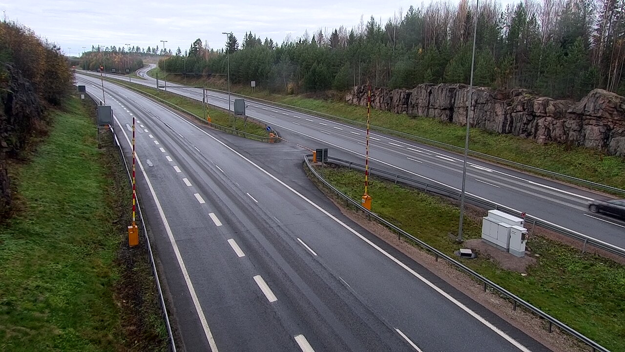 Kelikamerat Kuva Tie 1 Lohja, Tervakorpi, puomi länsi, Lohja, Uusimaa