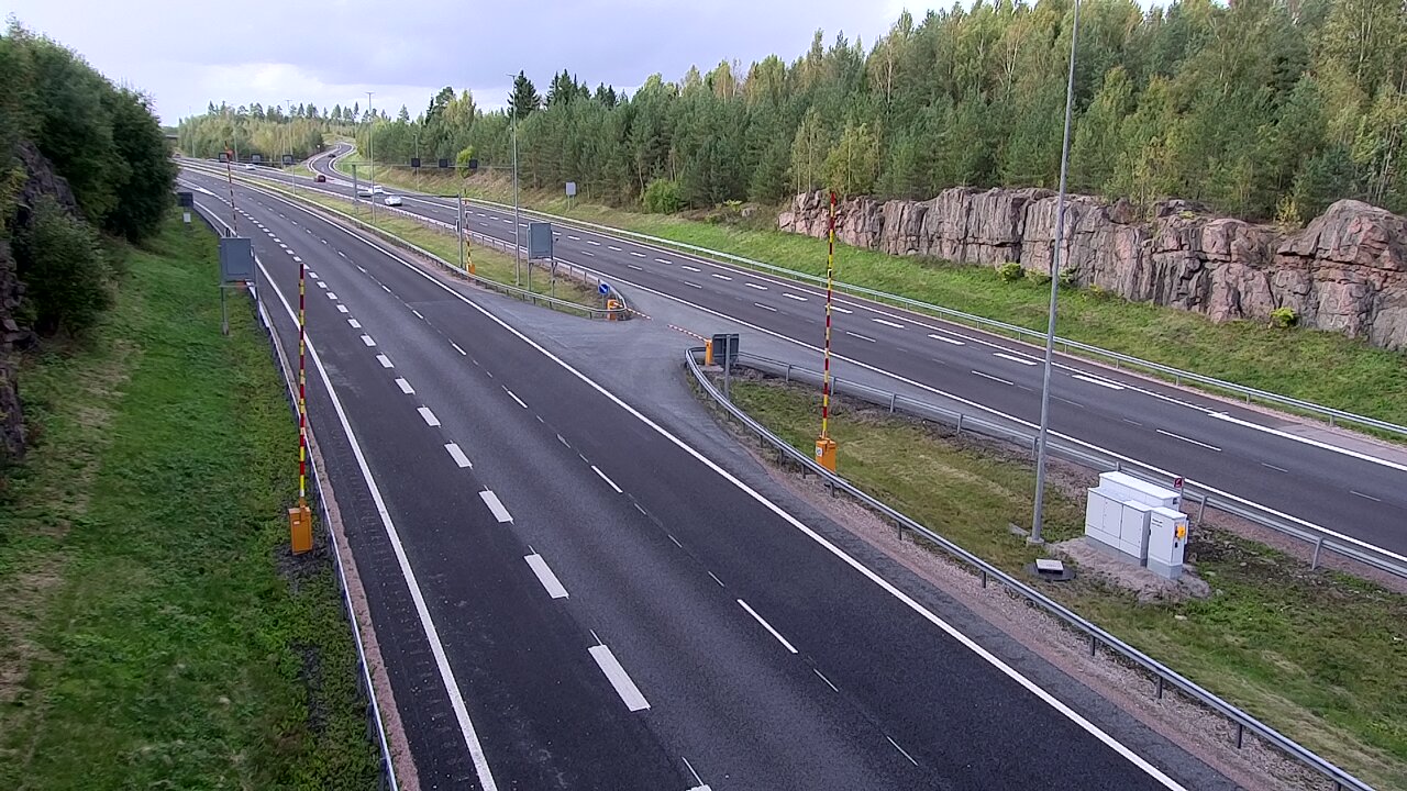 Kelikamerat Kuva Tie 1 Lohja, Tervakorpi, puomi länsi, Lohja, Uusimaa