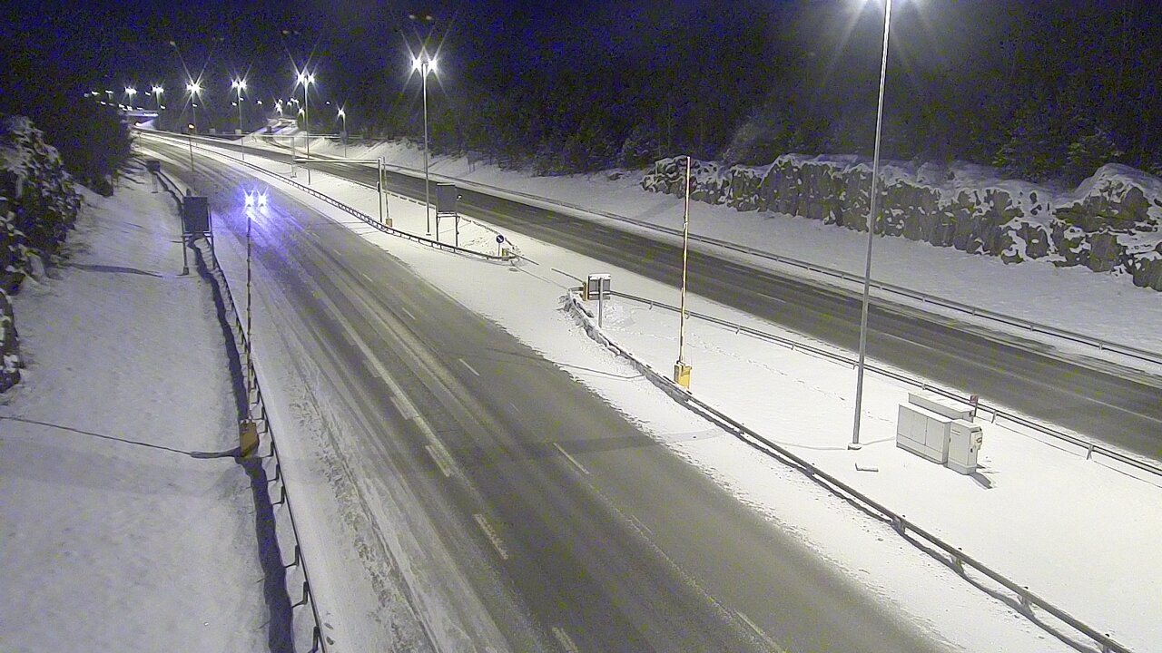 Kelikamerat Kuva Tie 1 Lohja, Tervakorpi, puomi länsi, Lohja, Uusimaa