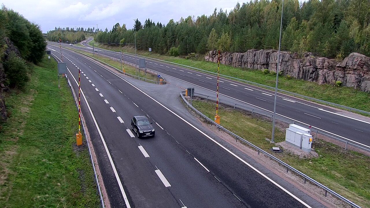 Kelikamerat Kuva Tie 1 Lohja, Tervakorpi, puomi länsi, Lohja, Uusimaa