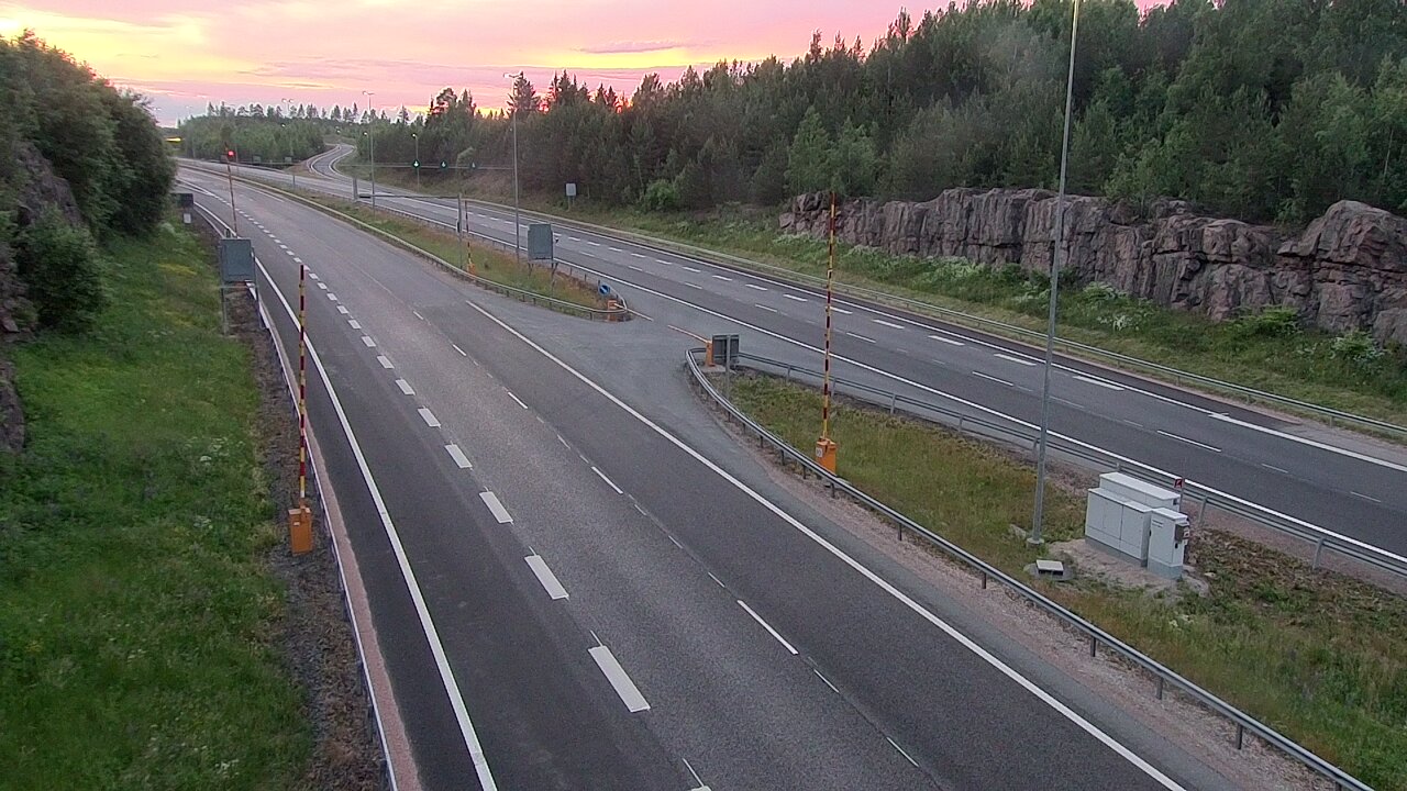 Kelikamerat Kuva Tie 1 Lohja, Tervakorpi, puomi länsi, Lohja, Uusimaa