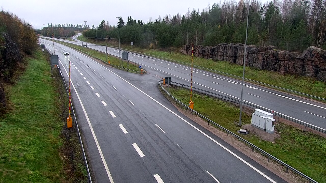 Kelikamerat Kuva Tie 1 Lohja, Tervakorpi, puomi länsi, Lohja, Uusimaa