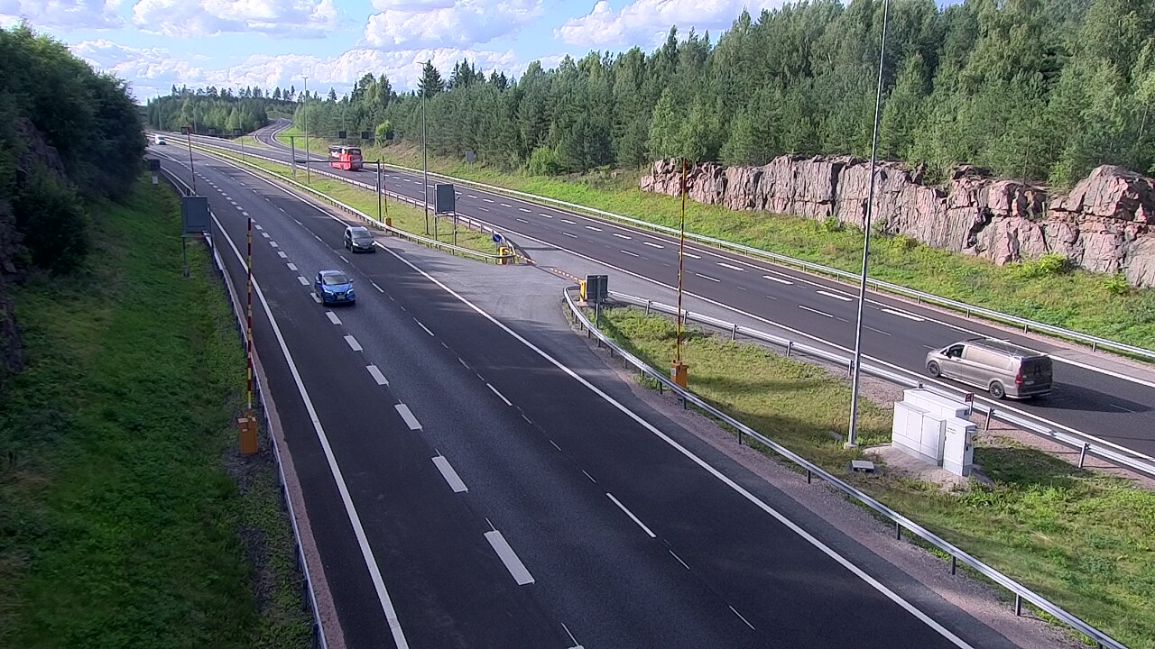 Kelikamerat Kuva Tie 1 Lohja, Tervakorpi, puomi länsi, Lohja, Uusimaa