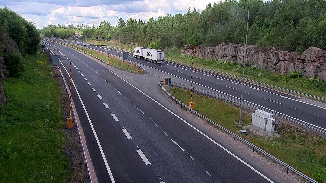 Kelikamerat Kuva Tie 1 Lohja, Tervakorpi, puomi länsi, Lohja, Uusimaa