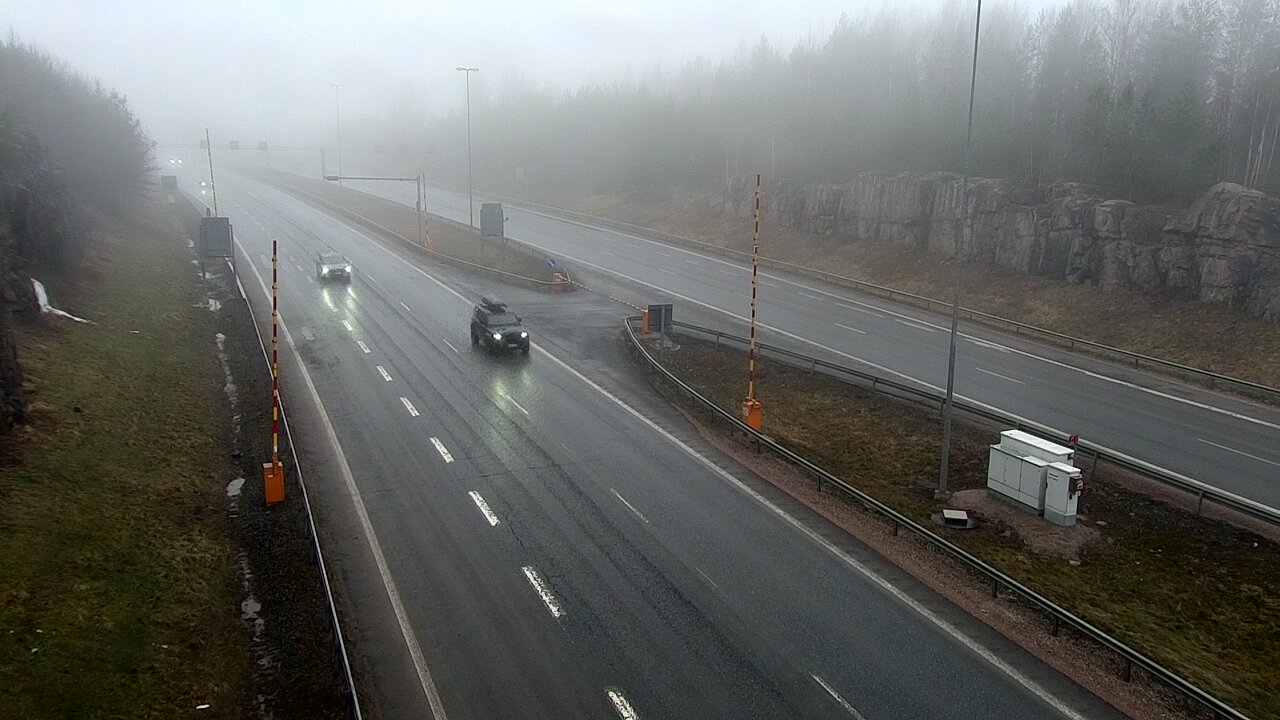 Kelikamerat Kuva Tie 1 Lohja, Tervakorpi, puomi länsi, Lohja, Uusimaa