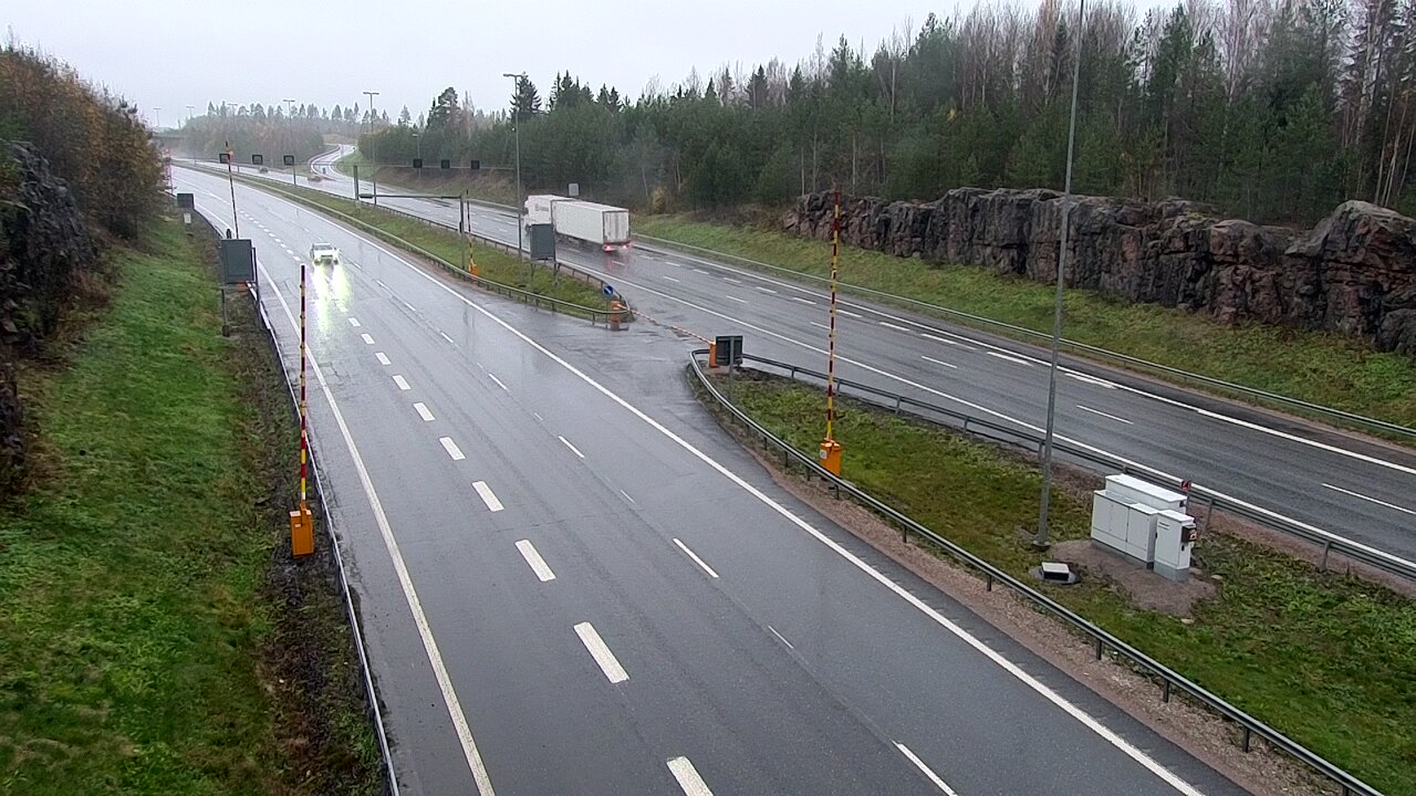 Kelikamerat Kuva Tie 1 Lohja, Tervakorpi, puomi länsi, Lohja, Uusimaa