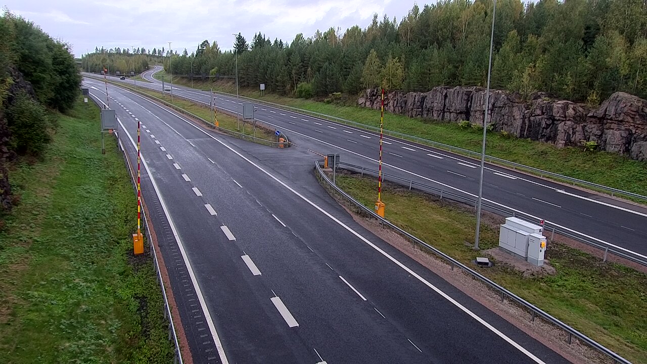 Kelikamerat Kuva Tie 1 Lohja, Tervakorpi, puomi länsi, Lohja, Uusimaa