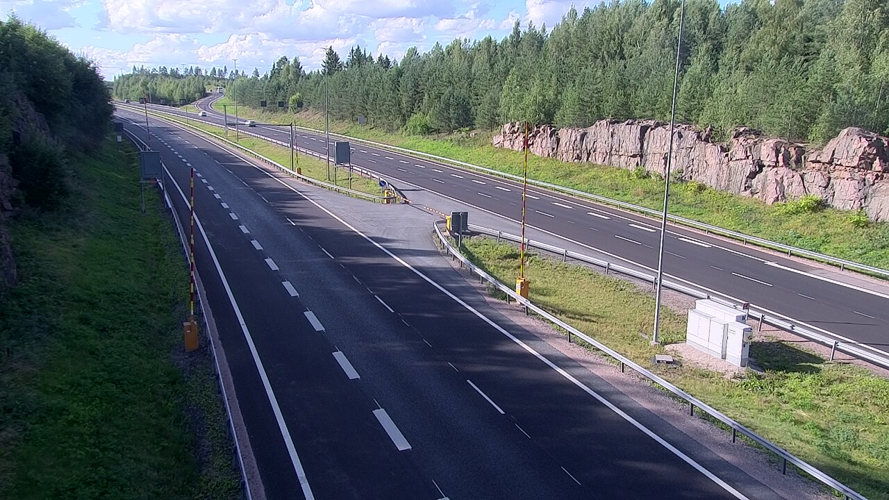 Kelikamerat Kuva Tie 1 Lohja, Tervakorpi, puomi länsi, Lohja, Uusimaa