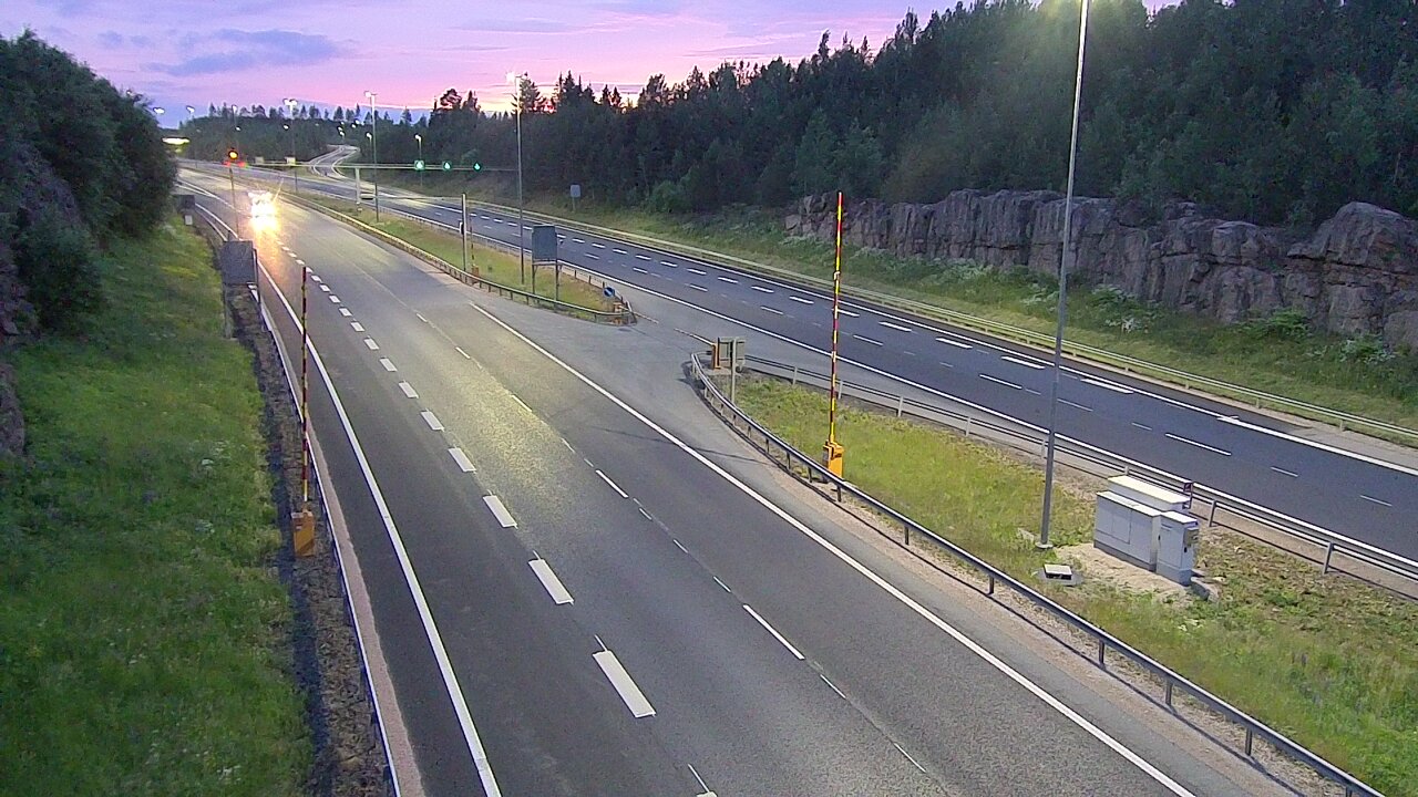 Kelikamerat Kuva Tie 1 Lohja, Tervakorpi, puomi länsi, Lohja, Uusimaa