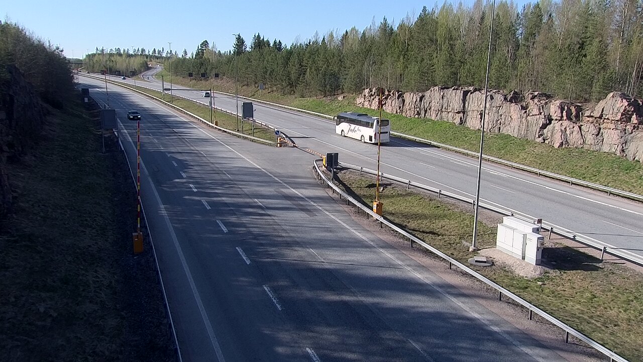 Kelikamerat Kuva Tie 1 Lohja, Tervakorpi, puomi länsi, Lohja, Uusimaa