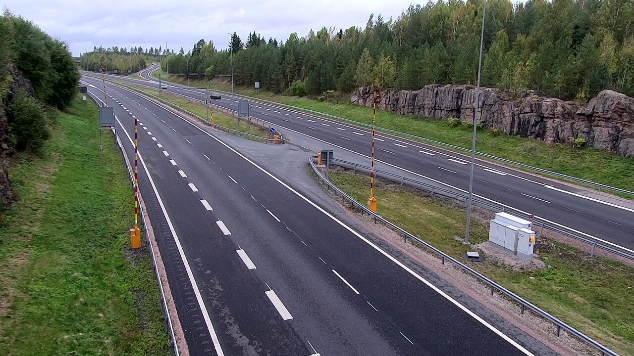 Kelikamerat Kuva Tie 1 Lohja, Tervakorpi, puomi länsi, Lohja, Uusimaa