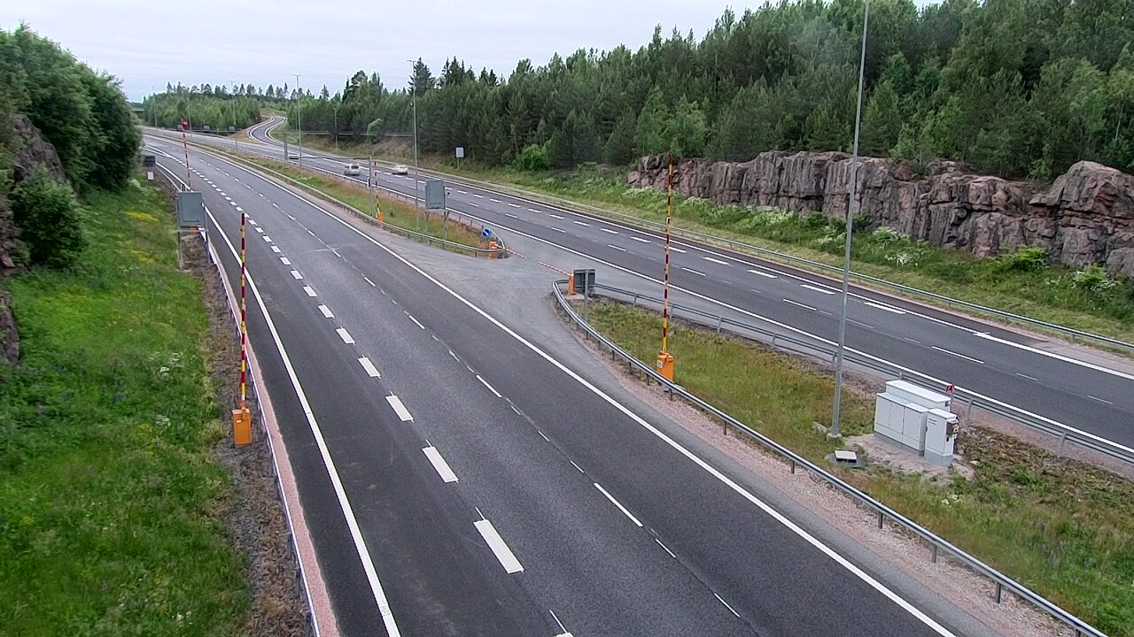 Kelikamerat Kuva Tie 1 Lohja, Tervakorpi, puomi länsi, Lohja, Uusimaa