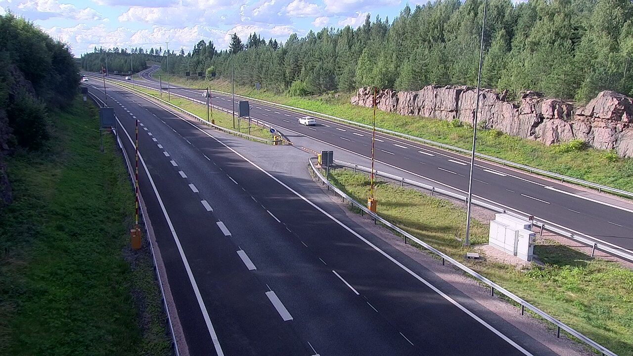 Kelikamerat Kuva Tie 1 Lohja, Tervakorpi, puomi länsi, Lohja, Uusimaa
